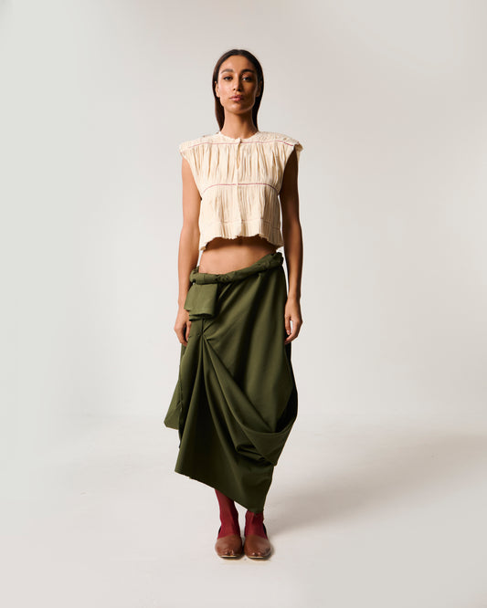 Pleated Box Top