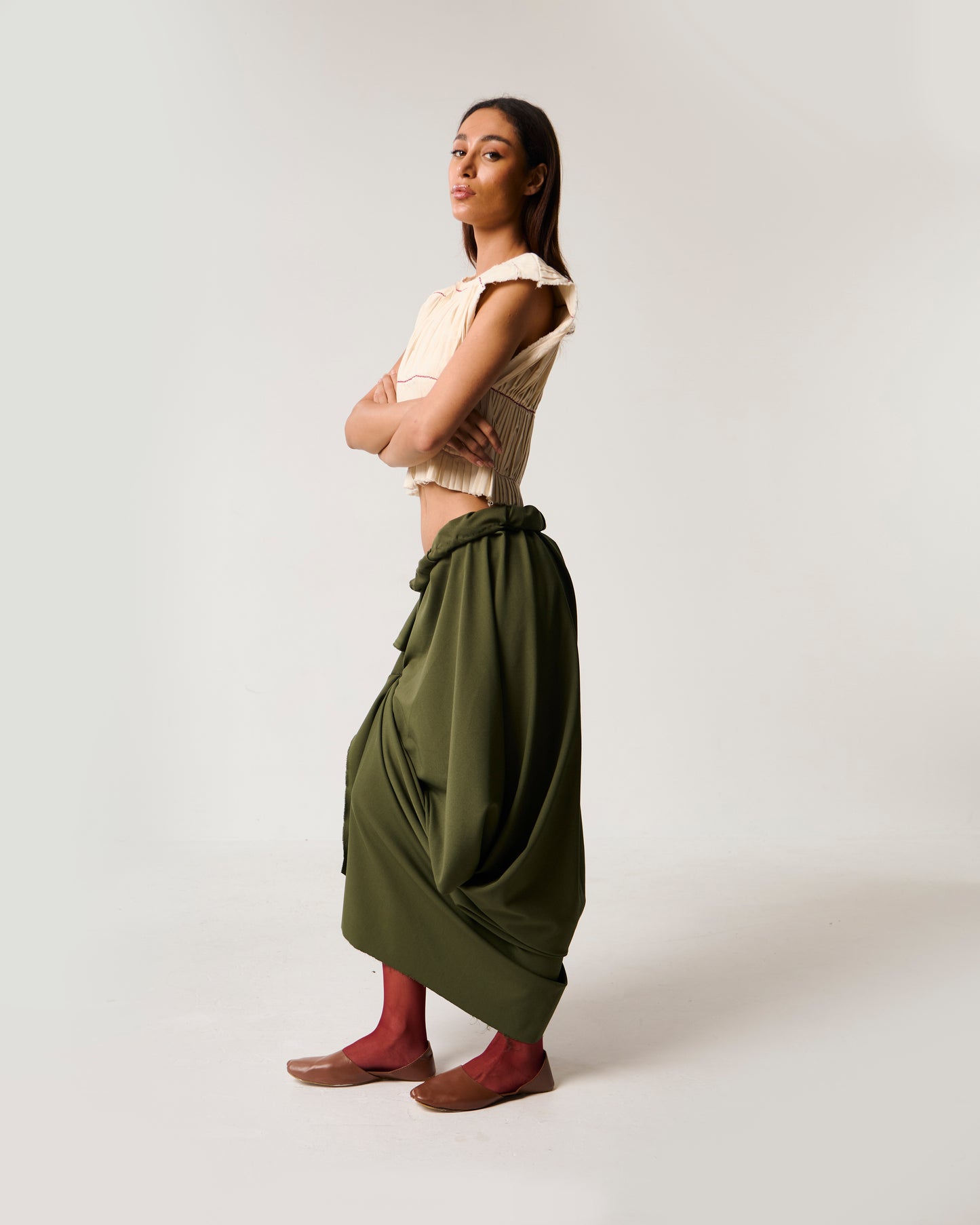 Pleated Box Top